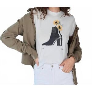 NEW CPRESS STUDIO growing mushie tee in worn white